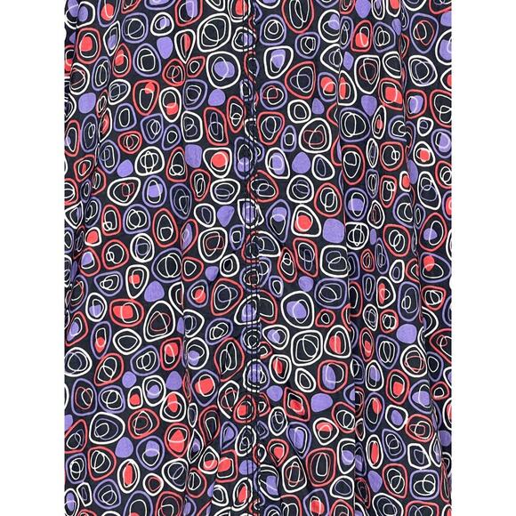 Nike Vintage Y2K Geo Print Zip Up Windbreaker Jacket Black/Purple/Red M (10-12) - Picture 8 of 8